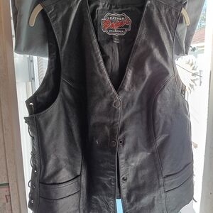 Leather vest
